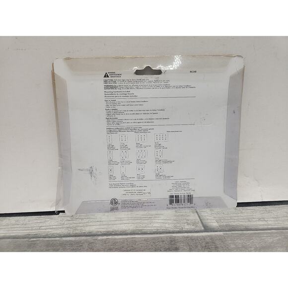 Brainerd Quadruple Toggle 4 Light Switch Wood Architectural Pure White [69] - Picture 2 of 9